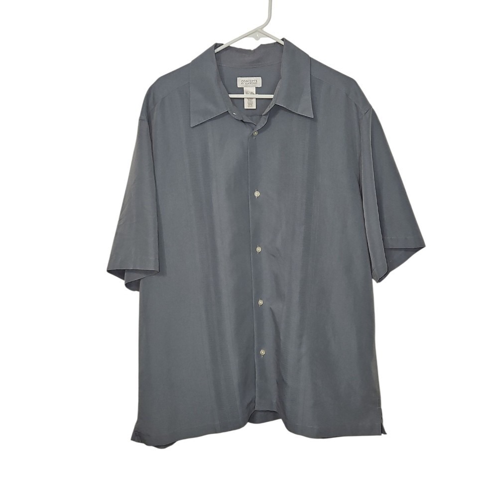 Concepts‎ By Claiborne Men's Gray Button-Up Shirt Size 2XLT
